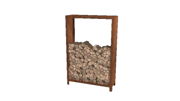 Cortenstaal houtopslag 180x120x40