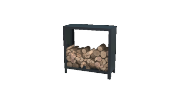 Stalen houtopslag - Indiana - 100 x 40 x 100 cm - RAL7016 mat (antraciet grijs)