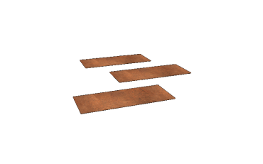 Cortenstaal staptegel Rechthoek 60 x 25 cm