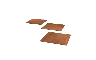 Cortenstaal staptegel Vierkant 40 x 40 cm