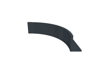 Stalen keerwand - Binnenbocht - 100 x 100 x 30 cm - RAL7016 mat (antraciet grijs)