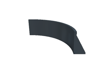 Stalen keerwand - Binnenbocht - 100 x 100 x 40 cm - RAL7016 mat (antraciet grijs)