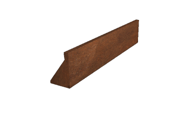 Cortenstaal keerwand - Recht - 150 x 30 cm