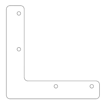 Cortenstaal koppelplaat Kansas