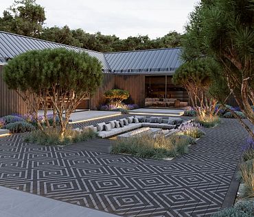 Modello Linear Burnt Cedar 3600x196x32mm