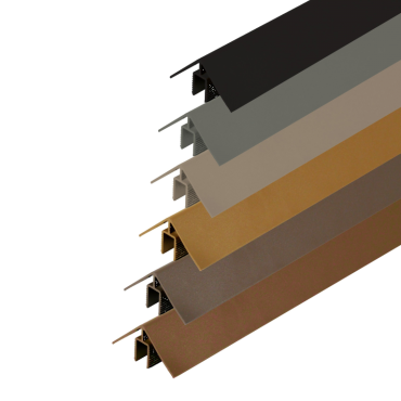 WEO alu Klikprofiel 50x50mm L-300cm Dark Grey RAL7022