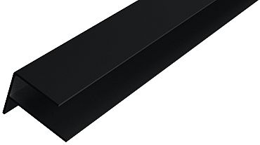 WEO35-60 Alu F-profiel Ebony Black L-300cm 65x80mm  - RAL9005