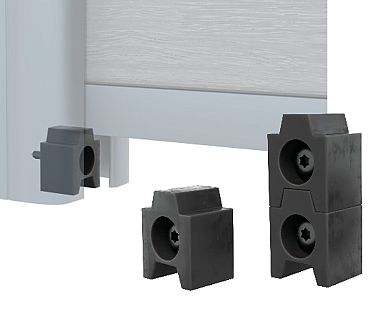 Boston Startfixering set van 10 stops & schroeven 4x19mm zwart