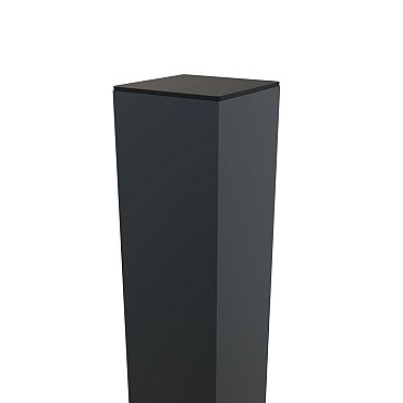 Boston Alu poortpaal 90x90mm hol L-275cm dikte 4 mm RAL7016