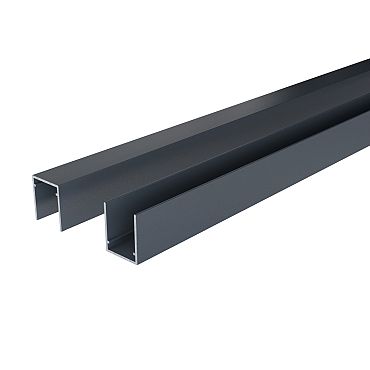 Boston Alu U-lijst start/top L175cm RAL7016 25x30mm zonder connectoren