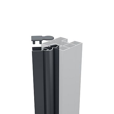 Boston alu variabel hoekprofiel voor paal RAL7016 L-200cm