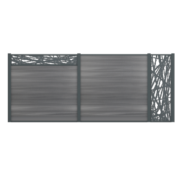 Boston Decopaneel Hera horizontaal 30x175 cm dikte 2 mm RAL9005