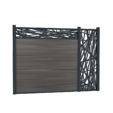 Boston Decopaneel Hera horizontaal 30x175 cm dikte 2 mm RAL9005