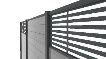 Boston Decopaneel Paxos horizontaal 45x175 cm dikte 2 mm RAL7016 (1008)