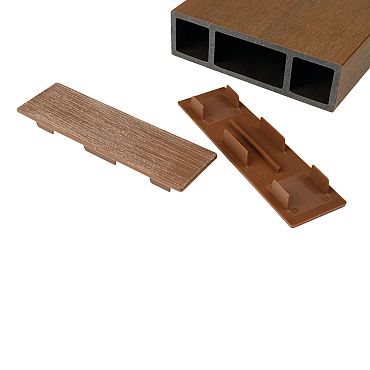 Brise soleil eindkap 42*145mm Teak (6pcs)