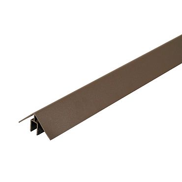 WEO alu Klikprofiel 50x50mm L-300cm Ipe RAL8028