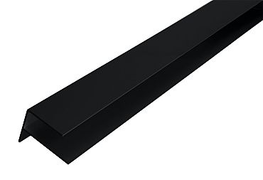 WEO35-60 Alu F-profiel Ebony Black L-300cm 65x80mm  - RAL9005