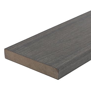 WPC 22,5x138mm Fiberdeck Premium kantplank massief Dark Grey