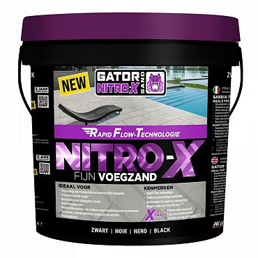 MBI Gator Nitro X Fijn 12,5 kg Zwart