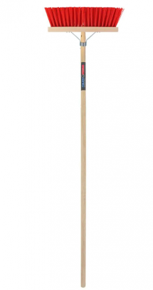 Bezem rood bb 35cm steel 140/28