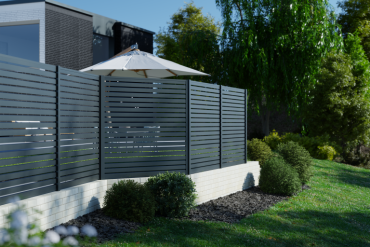 Boston alu variabel hoekprofiel voor paal RAL7016 L-200cm