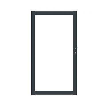 Boston alu vulbaar poortframe 98x183cm RAL9005 incl insteekslot
