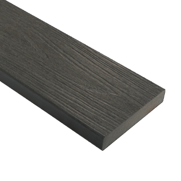 WPC 22,5x138mm Fiberdeck Premium kantplank massief Dark Grey