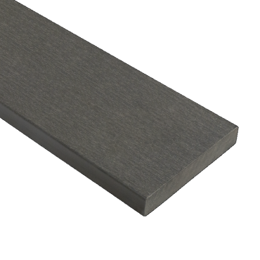 WPC 22,5x138mm Fiberdeck Premium kantplank massief Dark Grey