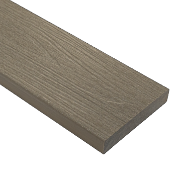 WPC 22,5x138mm Fiberdeck Premium kantplank massief Light Grey
