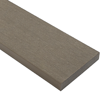 WPC 22,5x138mm Fiberdeck Premium kantplank massief Light Grey