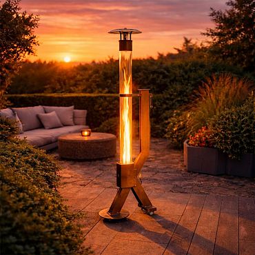 Pellet terrasverwarmer - Rocket - Corten
