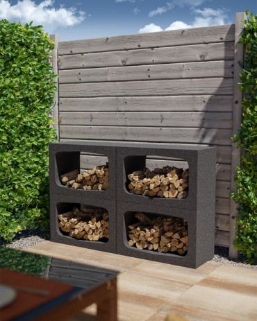 U-element 40x40x50 cm Antraciet