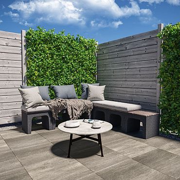 U-element 40x40x50 cm Antraciet