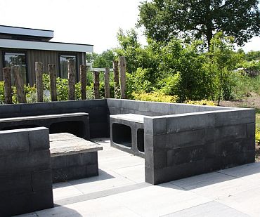 U-element 40x40x50 cm Antraciet