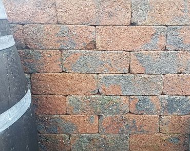 Splitrock trommel 32x13x11 cm bruin/zwart