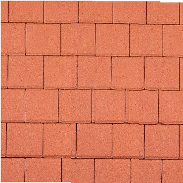 Betonstraatsteen half 8 cm rood