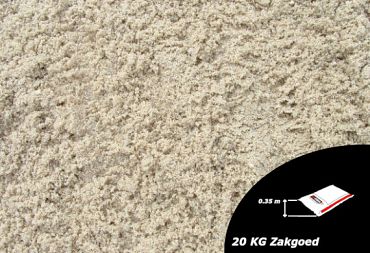 Zak 20 kg Speelzand Premium White Quartz 0-0,5 mm