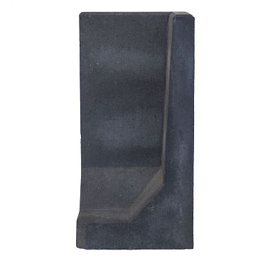 L-Hoeksteen Zwart 80x40x40cm