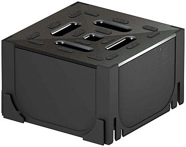 Hexaline hoekelement +kunstst. sleufr.