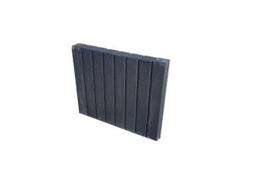 Mini Quadrobandpalissade 6x40x50 cm Zwart