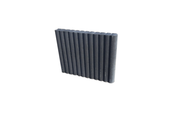 Mini Rondobandpalissade 6x40x50 cm Zwart