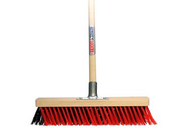 X-bezem buiten kunststof haren incl. steel