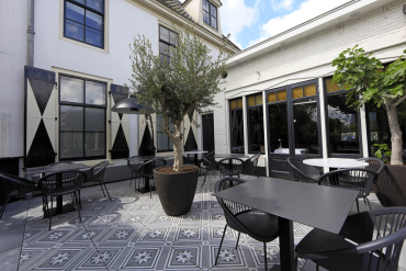 GeoCeramica® 60x60x4 Concreet Flower Decor