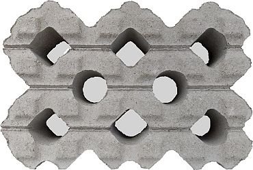 Grasbeton 40x60x12 cm grijs profiel (DR)