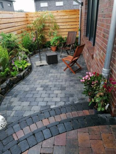 Stonique trommel 21x14x7 cm grijs/zwart