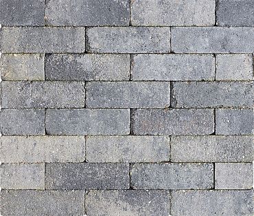 Stonique trommel dikformaat 6 cm Grijs/Zwart