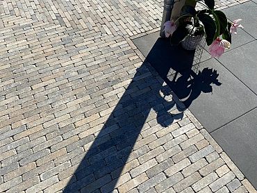 Patio square 60x60x4 cm black