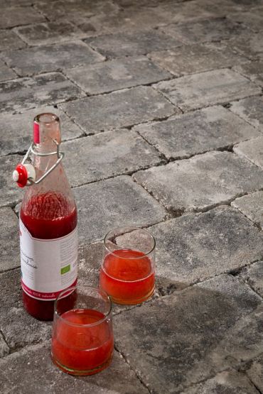 Partij Antieke trommel betonstraatsteen 6cm mangaan OP=OP