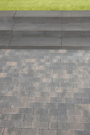 Design brick 6 cm dark sepia mini facet komo