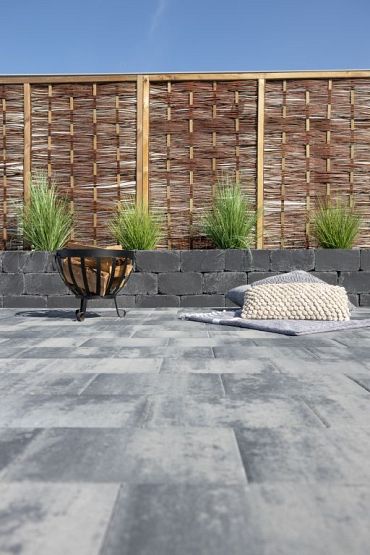 Linea trommel 15x15x30 cm Antraciet